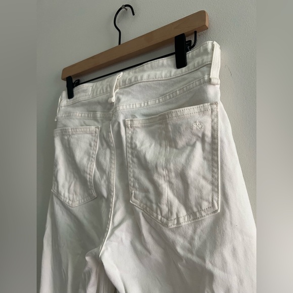 Rag & Bone Nina High Rise Ankle Cigarette Jeans White Size 27 - Picture 5 of 5